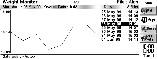 RMRDiet Weight Screenshot