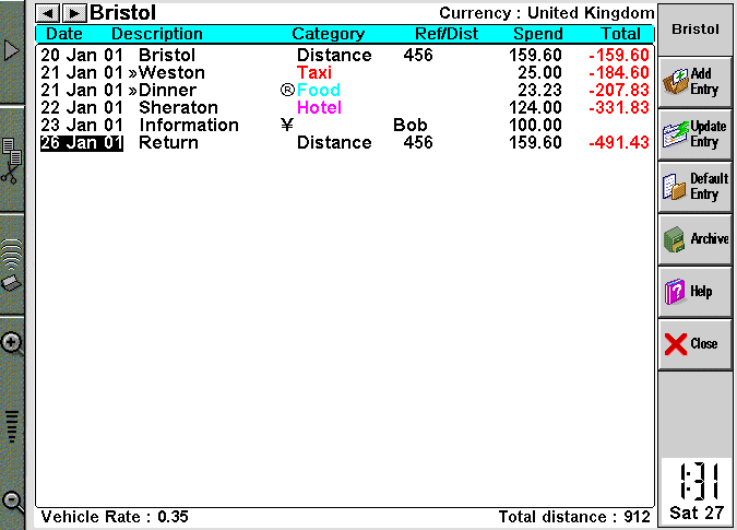 RMRDiet Exercise Screenshot