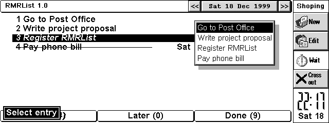 RMRTester screenshot